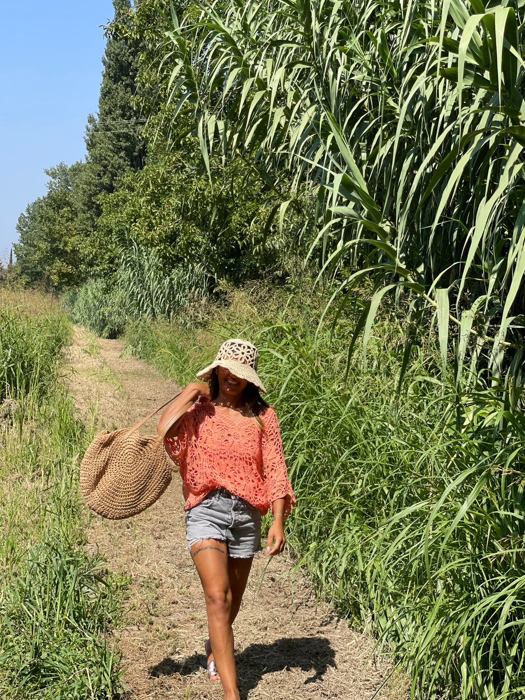 Top crochet bohème chic🌾🧡