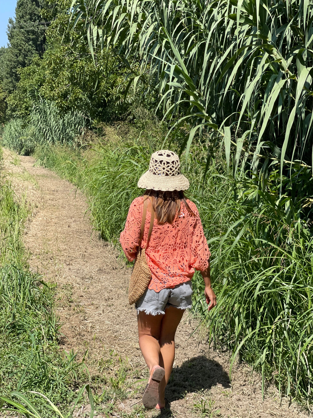 Top crochet bohème chic🌾🧡