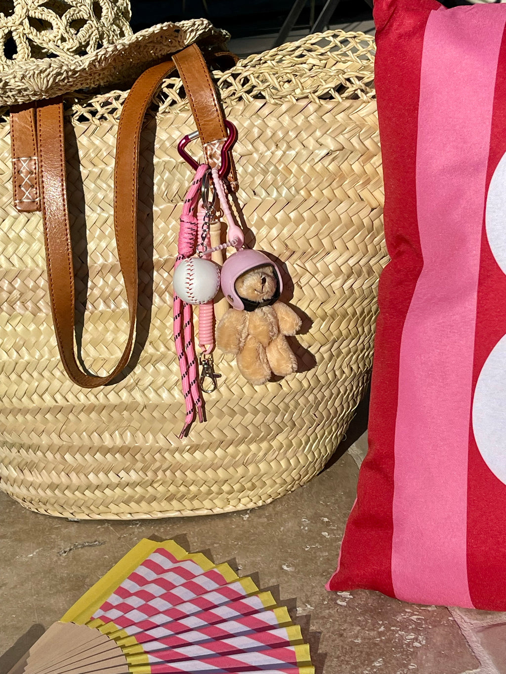 Porte clés / bijoux de sac 🩷🐻⚾️ « Sweet Teddy »