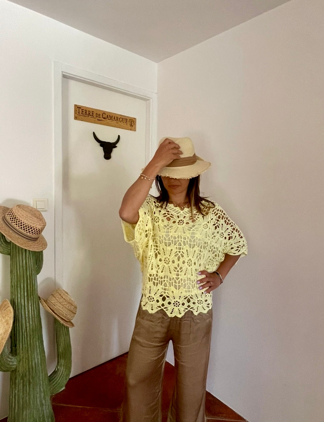 Top crochet bohème chic🌾☀️