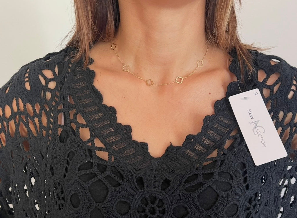 Top crochet bohème chic🖤