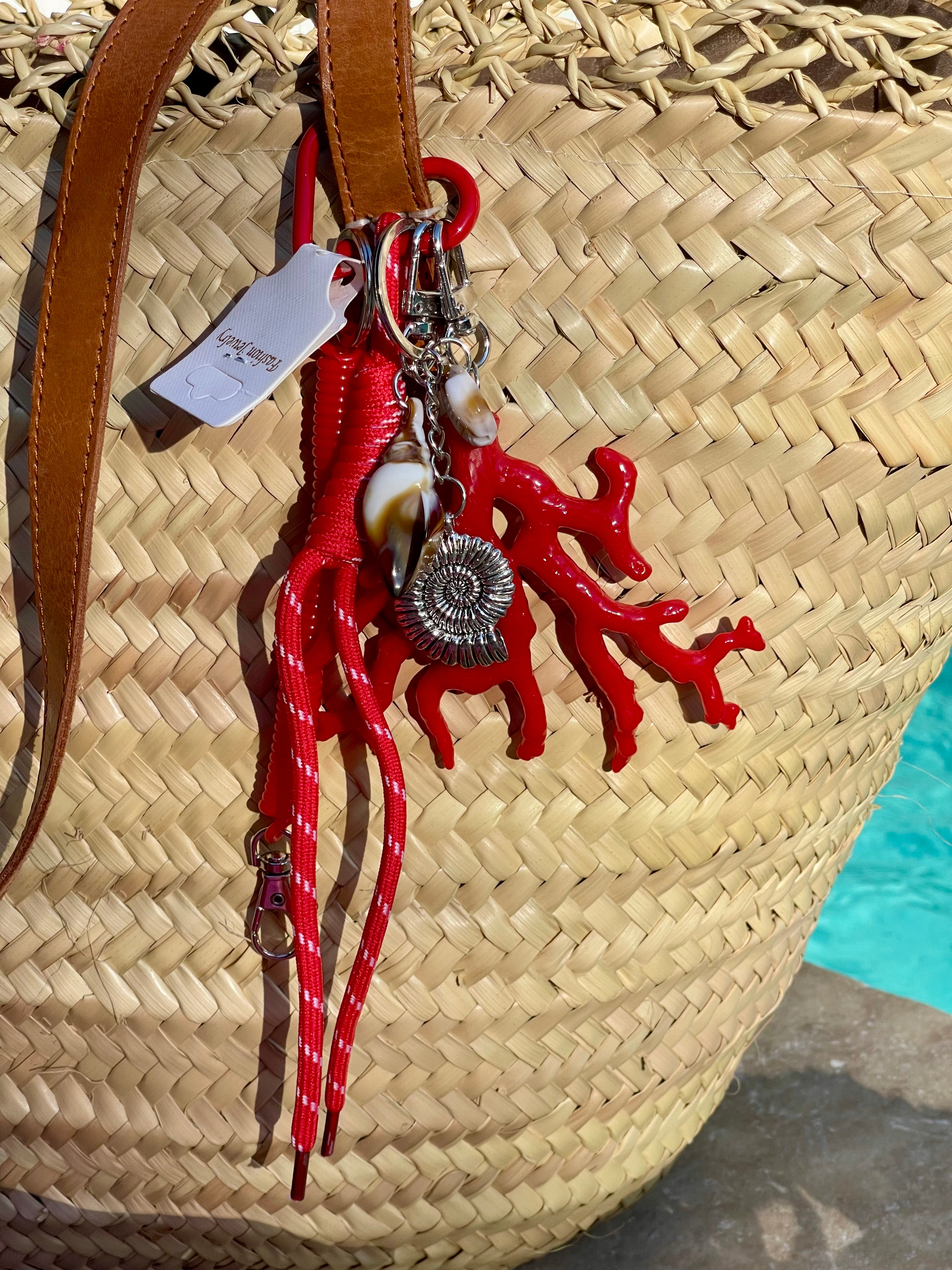 Porte-clés / Bijoux de sac “Corail” 🪸