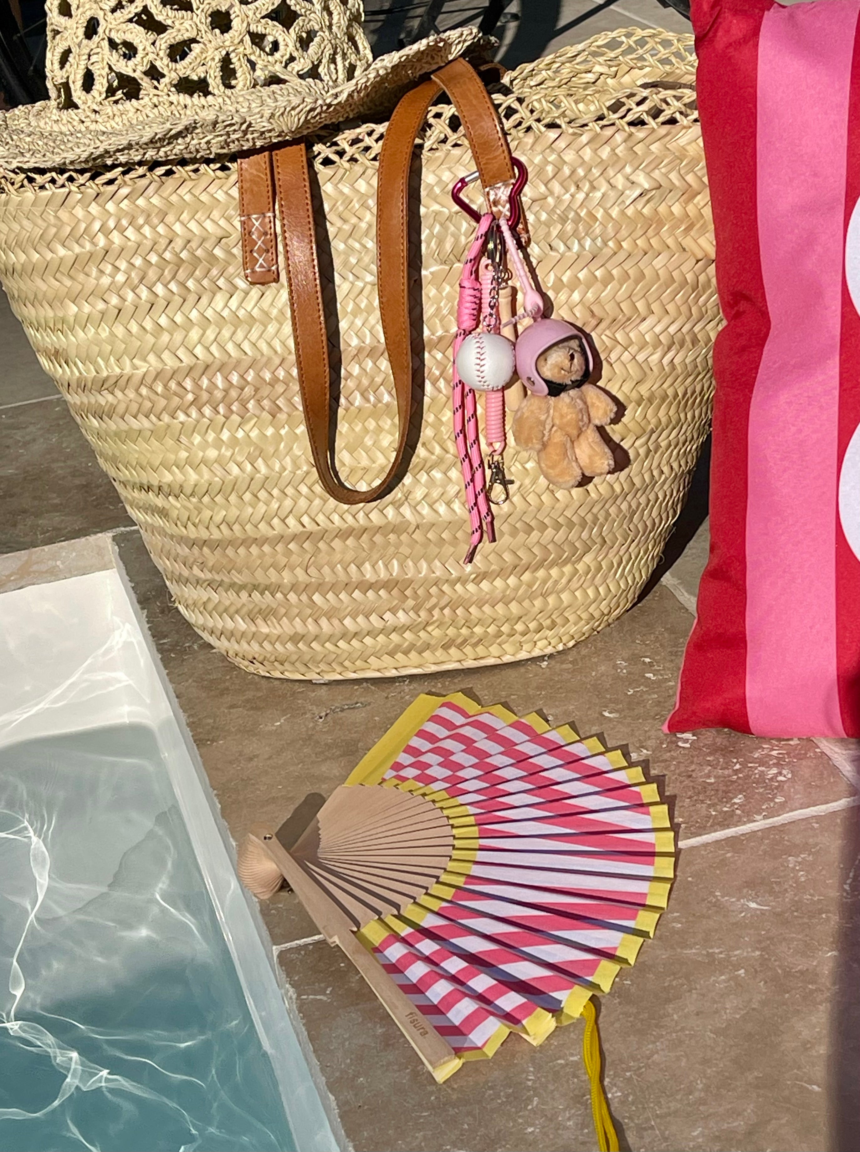 Porte clés / bijoux de sac 🩷🐻⚾️ « Sweet Teddy »