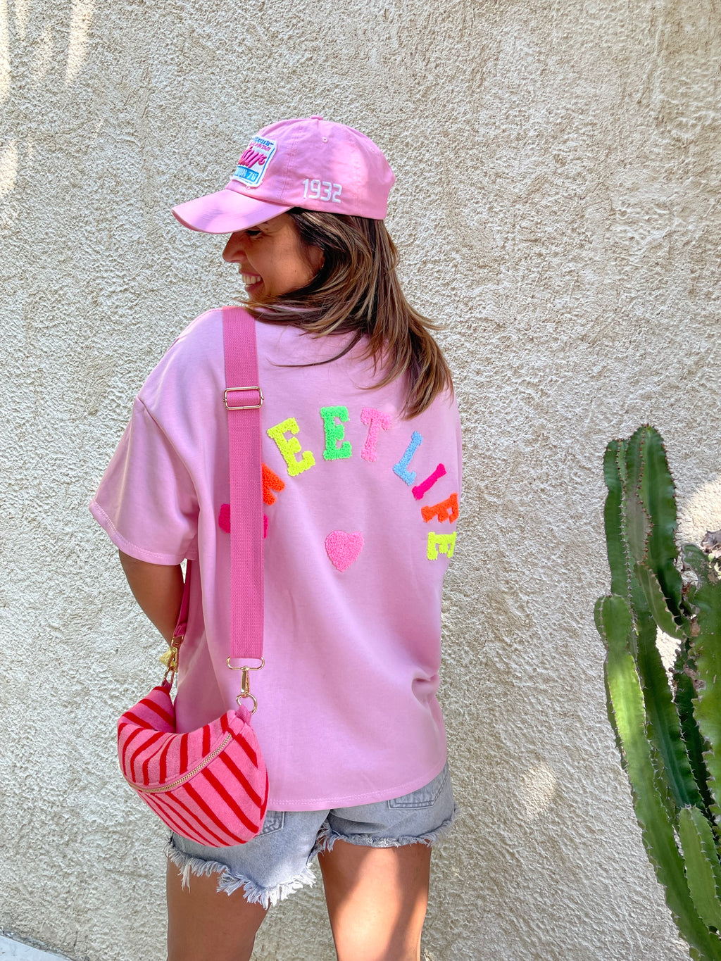 Teeshirt SWEET LIFE🩷🧡💛💚🩵