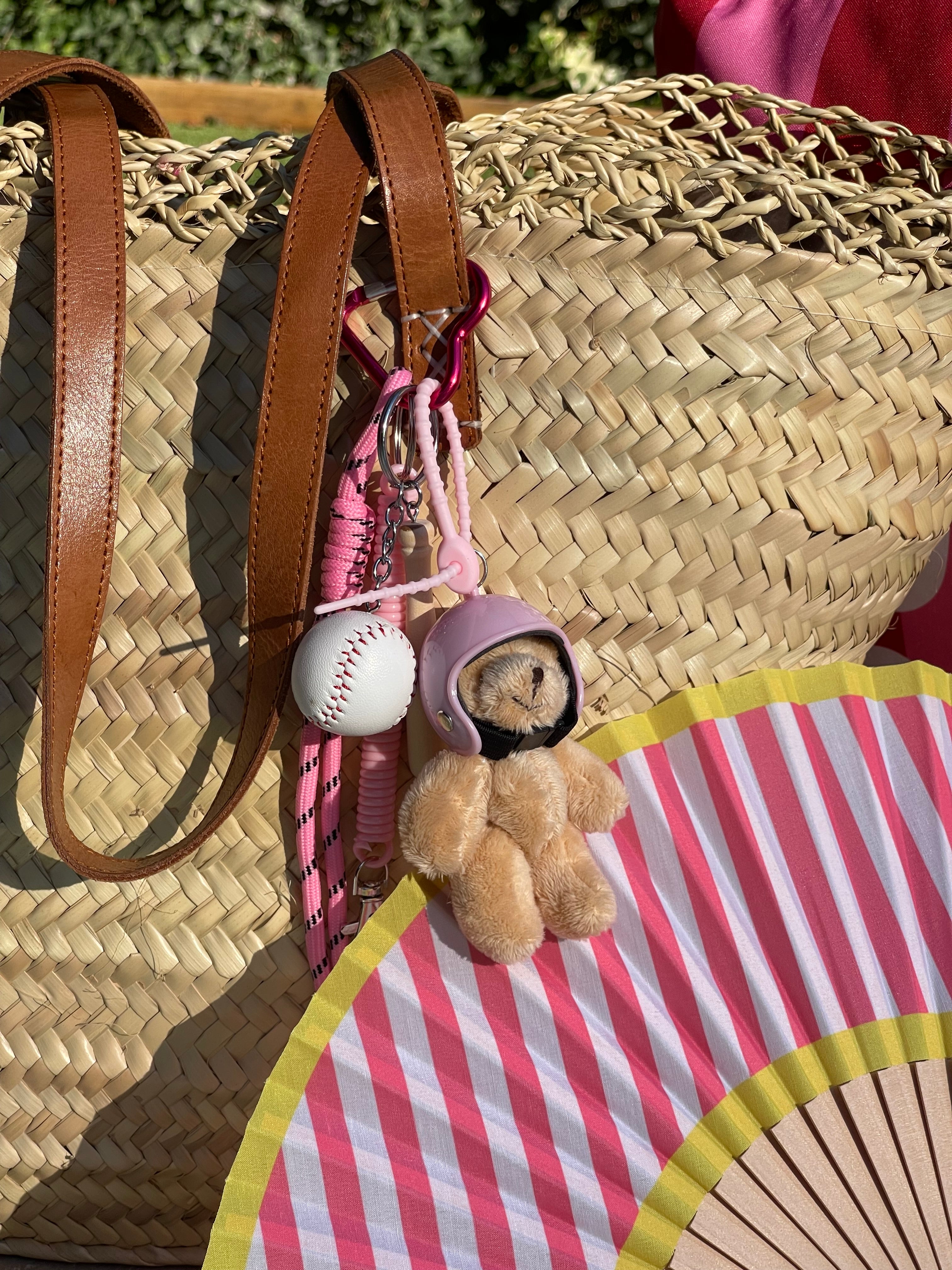 Porte clés / bijoux de sac 🩷🐻⚾️ « Sweet Teddy »