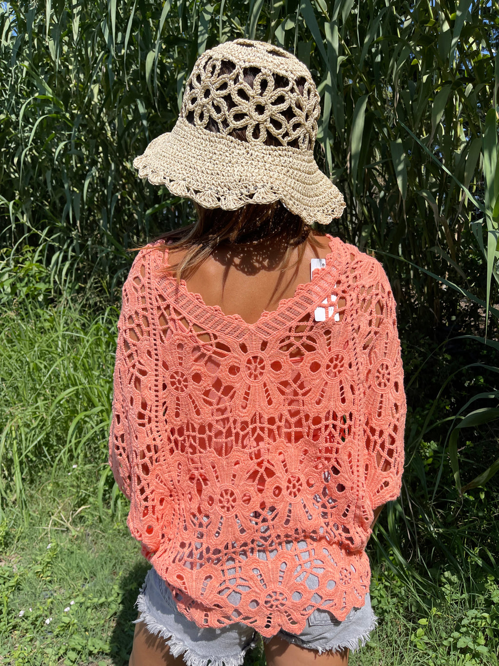 Top crochet bohème chic🌾🧡