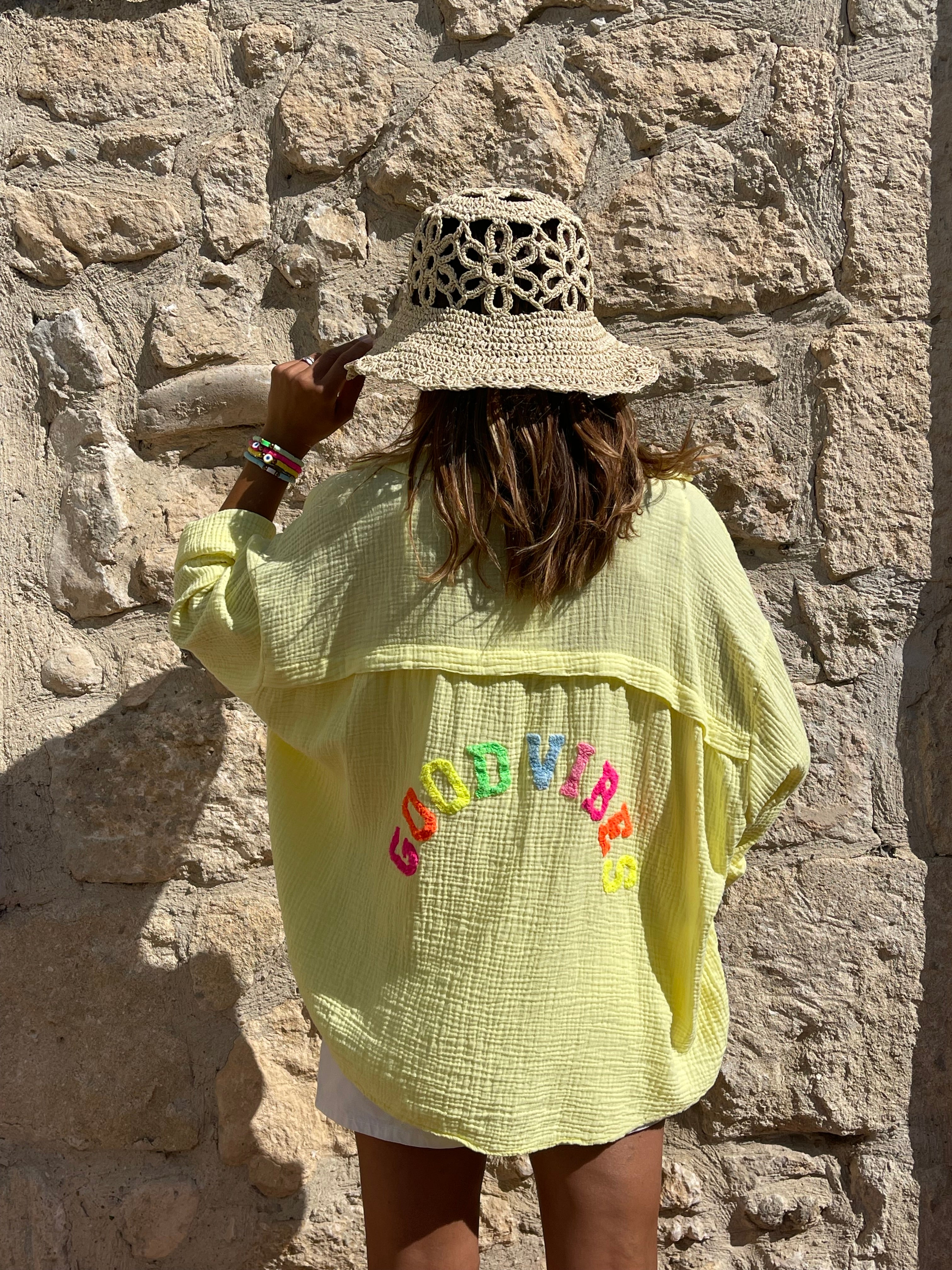 Chemise gaze de coton 🌼Good Vibes