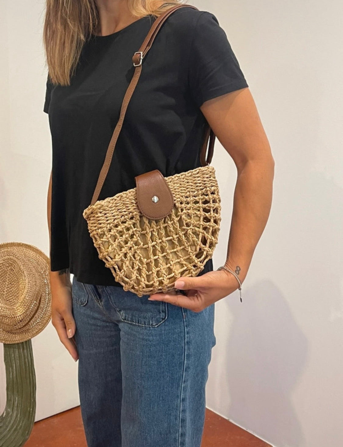 Sac tissé avec fermeture