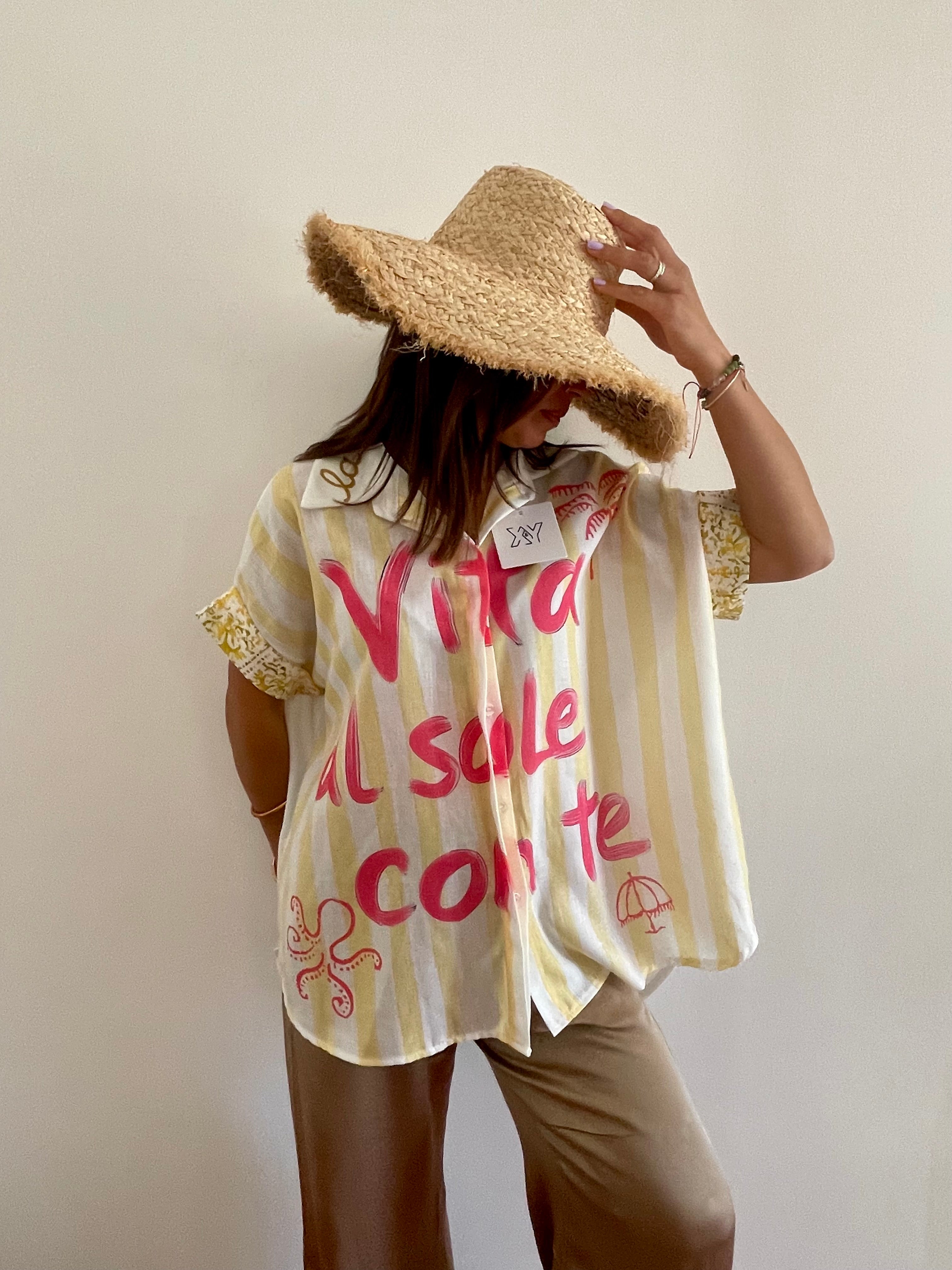 Chemise Jaune « La Dolce Vita »