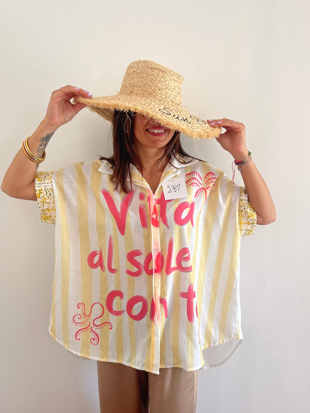 Chemise Jaune « La Dolce Vita »