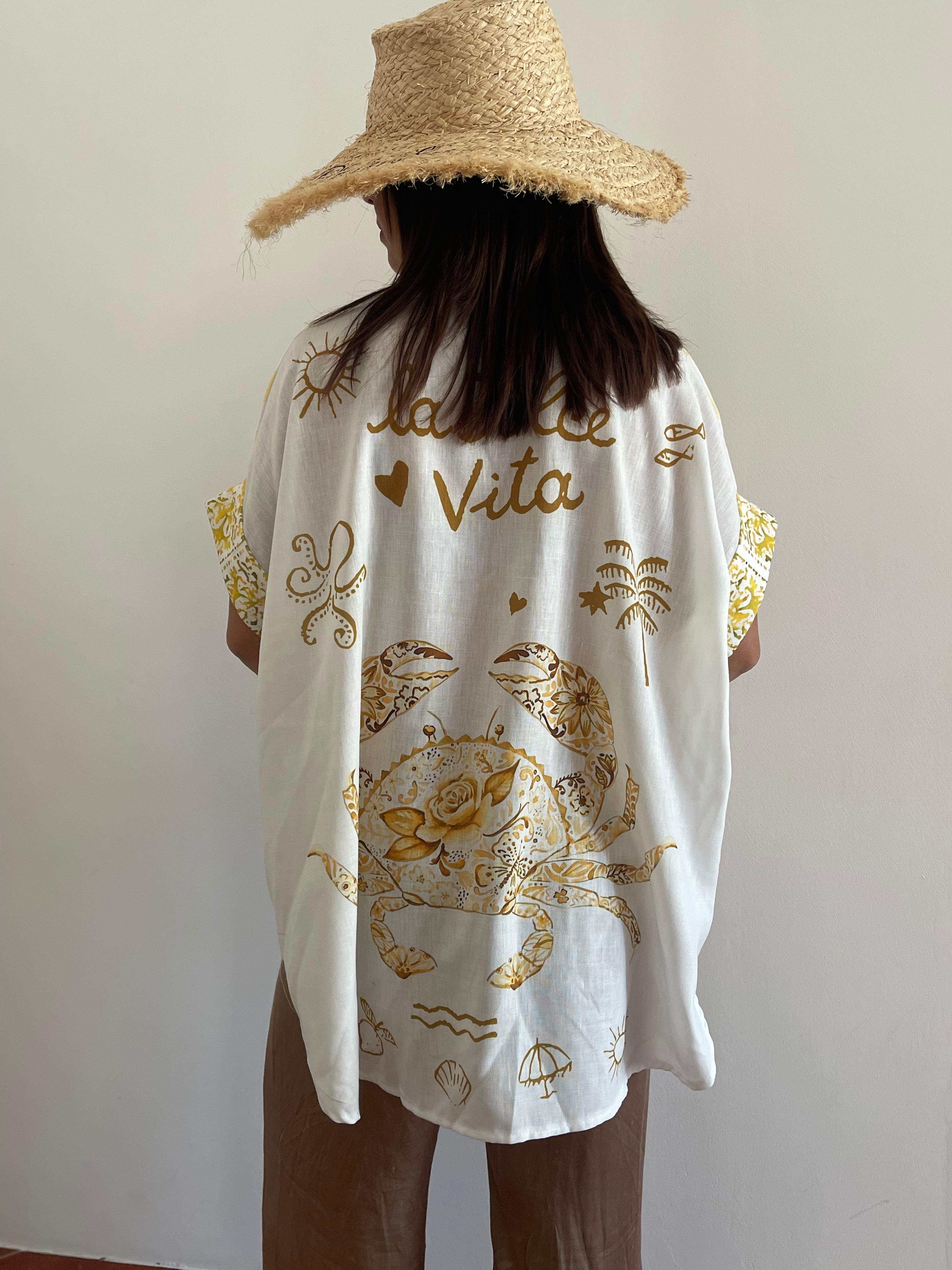 Chemise Jaune « La Dolce Vita »
