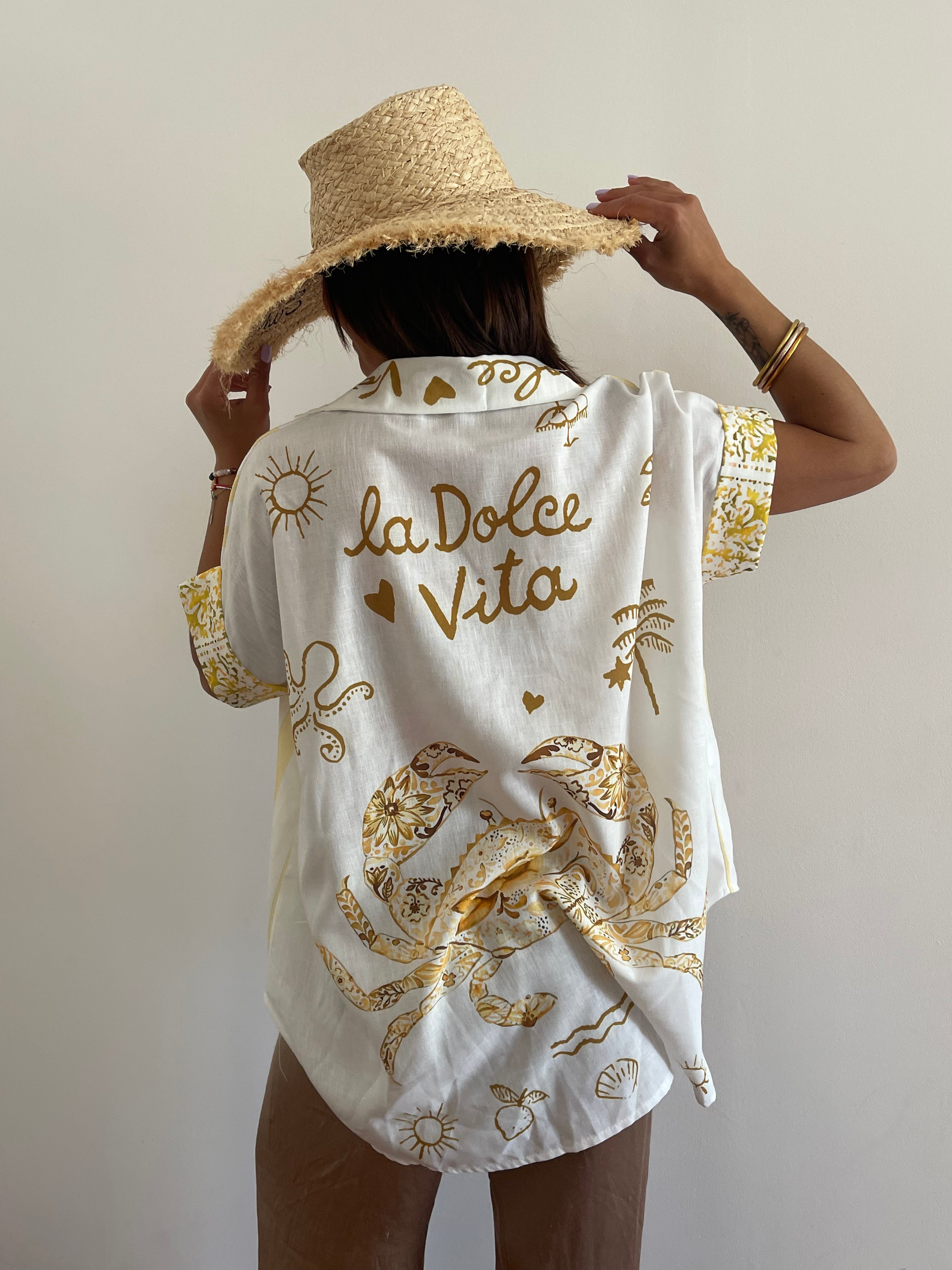 Chemise Jaune « La Dolce Vita »