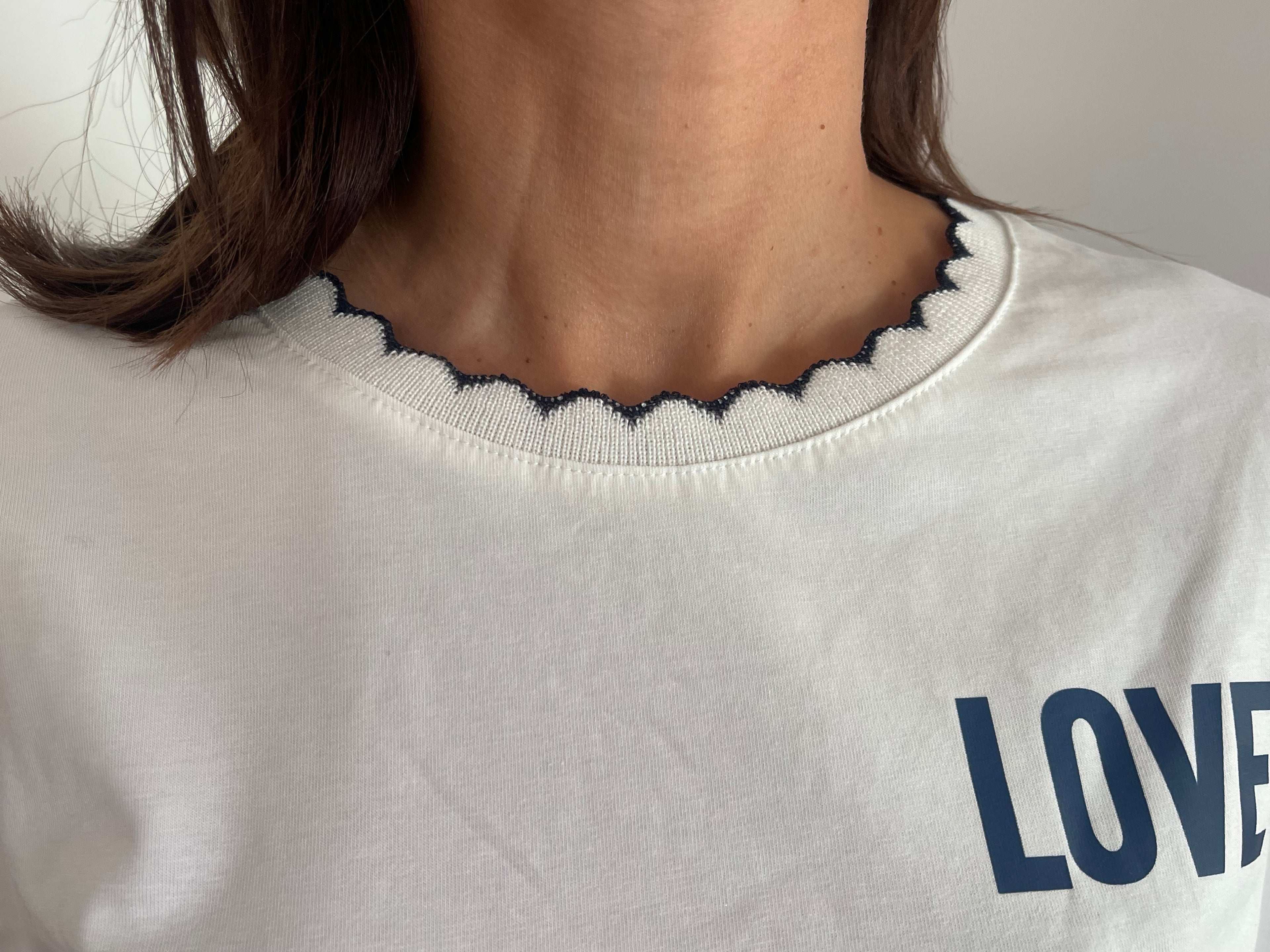 T-shirt « LOVE » côtelé