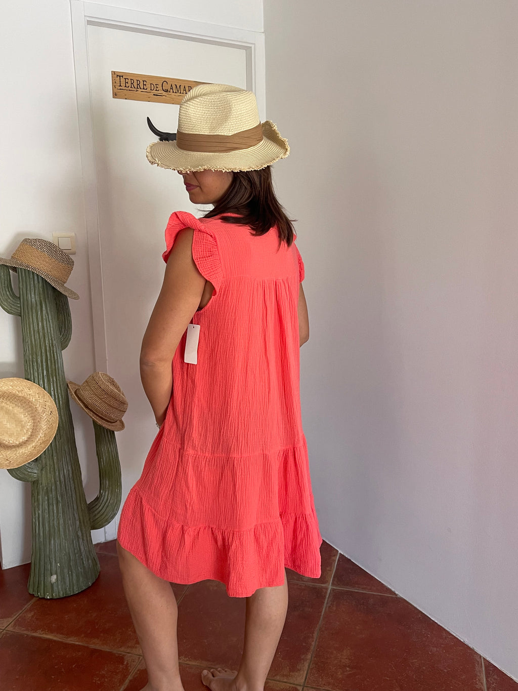 Robe Corail, gaze de coton
